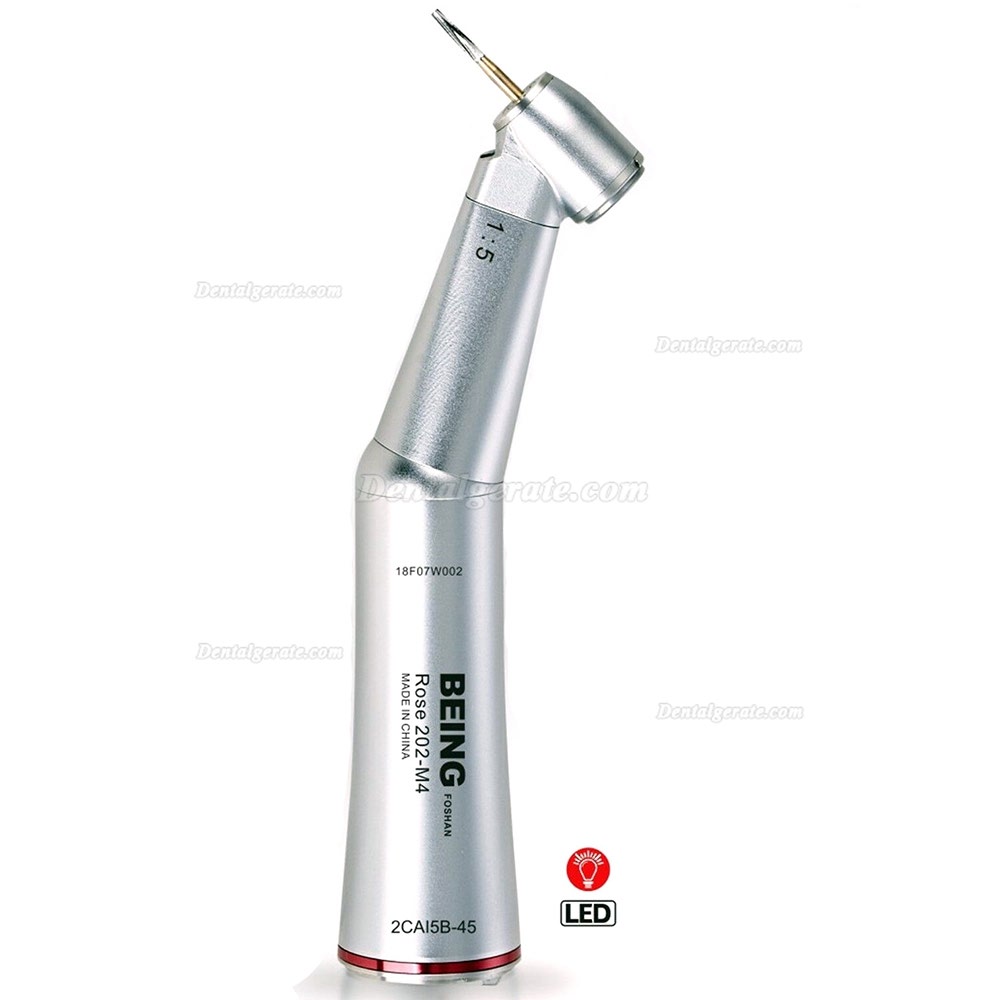 BEING 45&deg;1:5 Glasfaser Rotes Winkelst&uuml;ck Zahnarzt LED Chirurgische Handst&uuml;ck